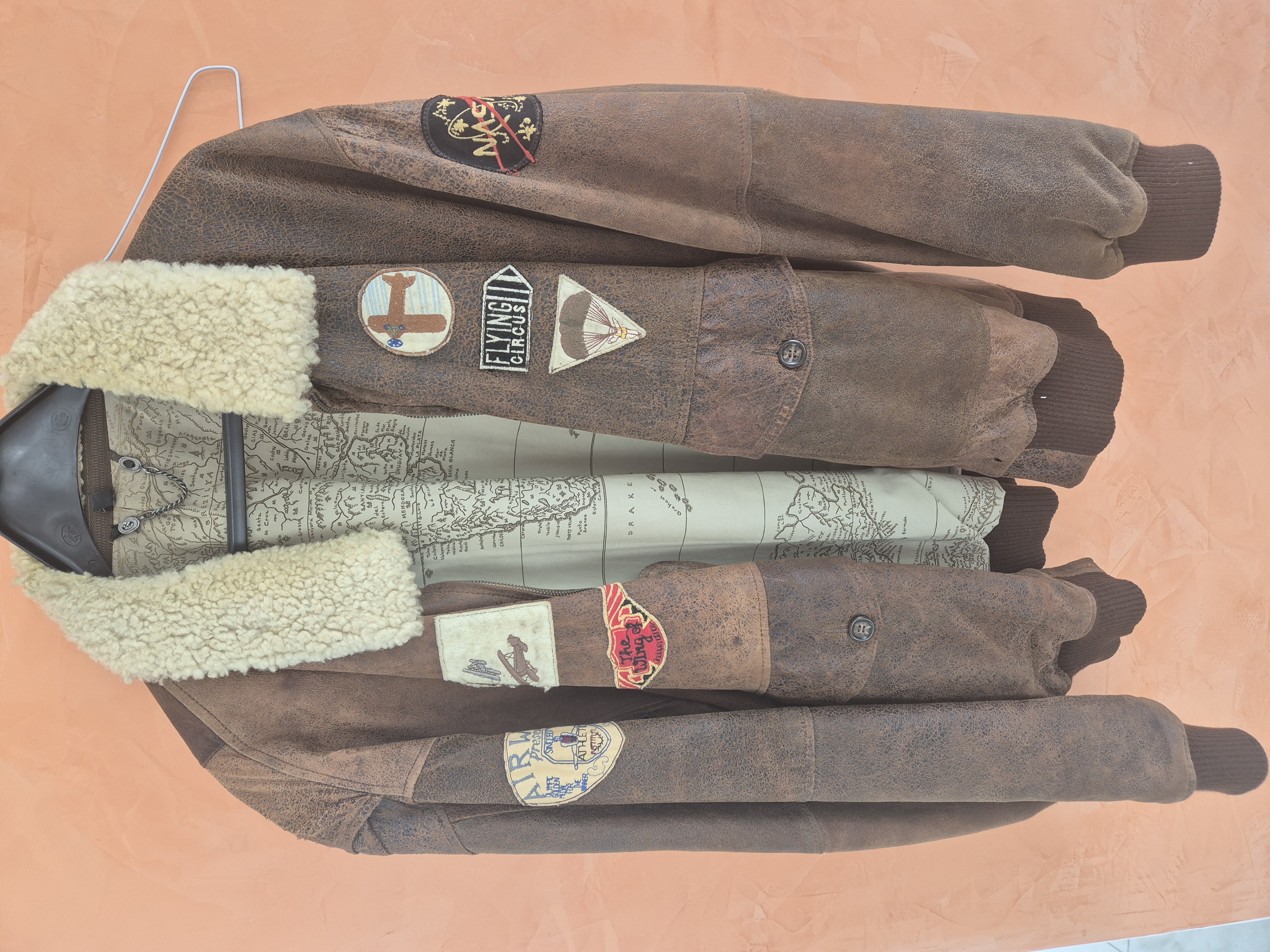 Fliegerjacke Leder - Vintage Look
